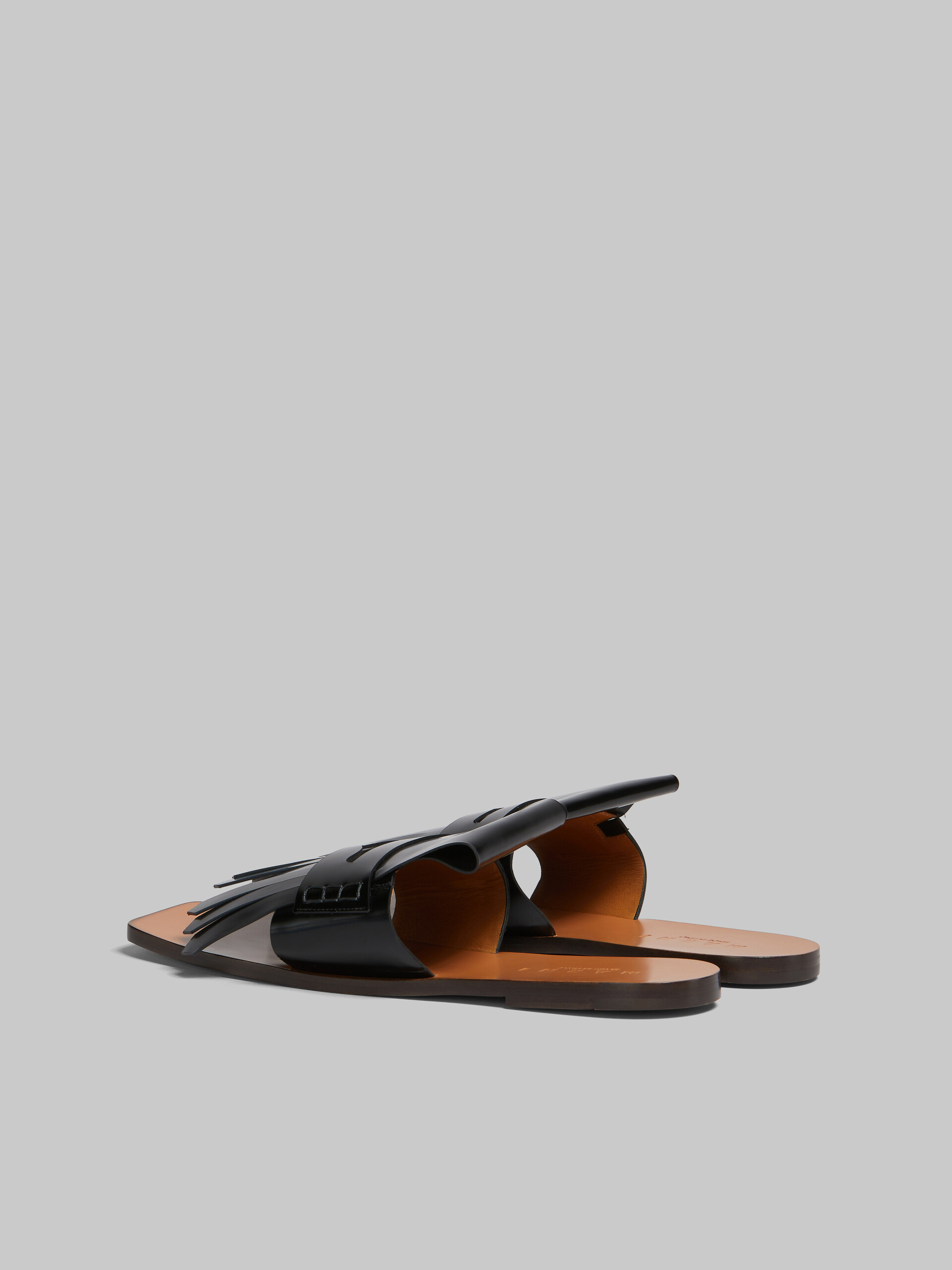 Black leather Bambi sandal - Sandals - Image 3