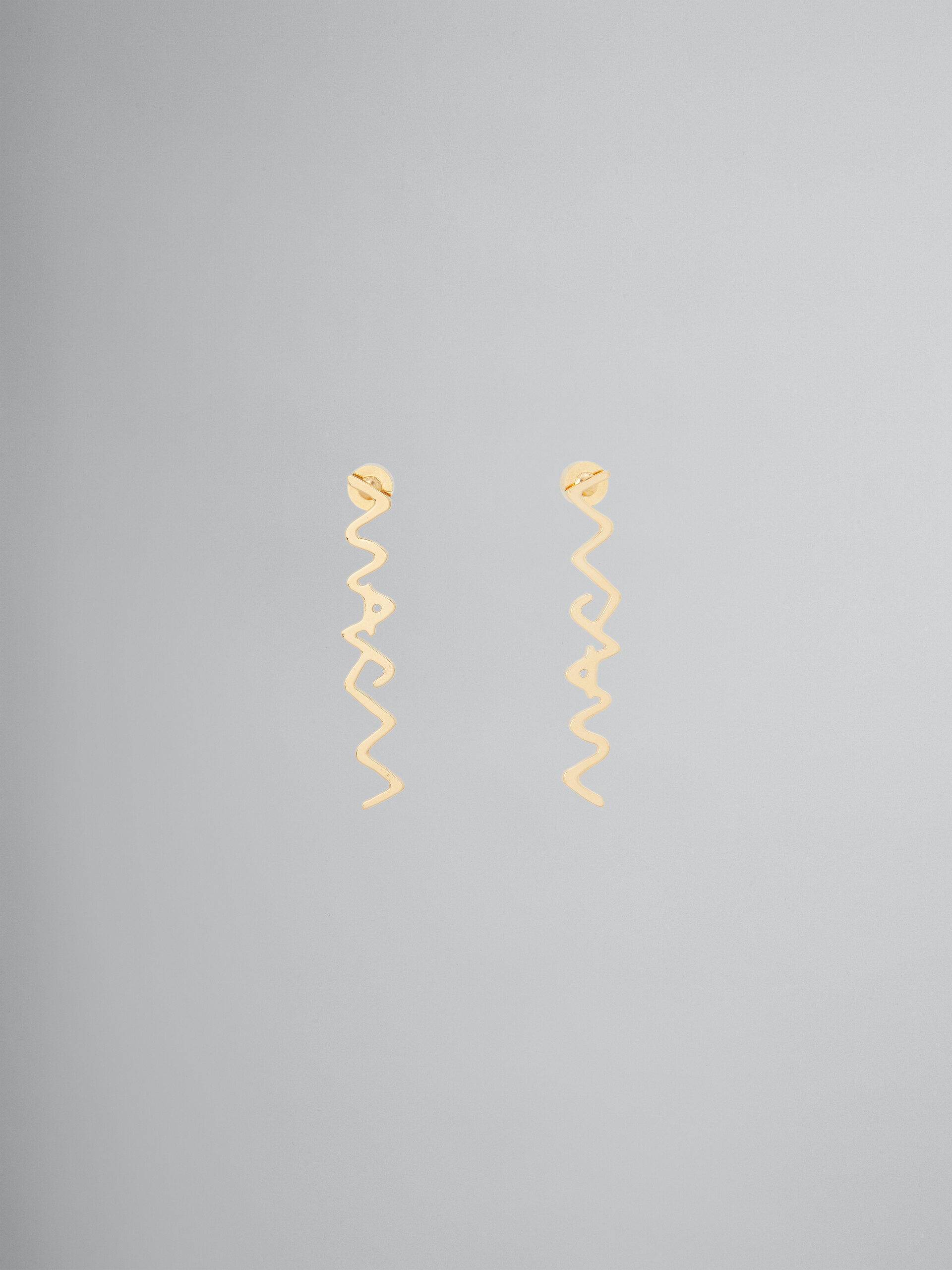 Rhinestone pavé Marni Symbol drop earrings - Earrings - Image 1