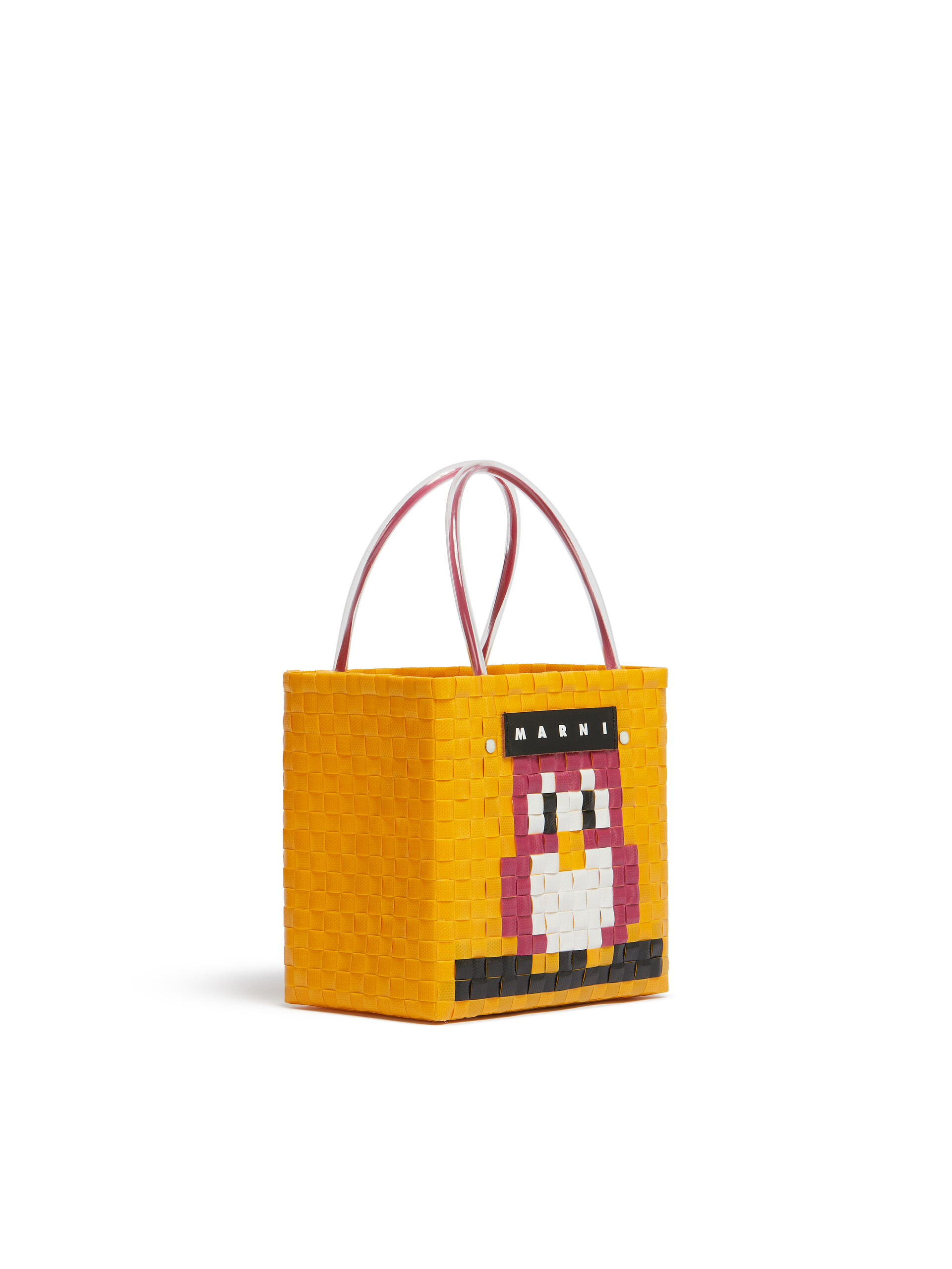 Yellow MARNI MARKET ANIMAL BASKET bag - Shopping Bags - Image 2