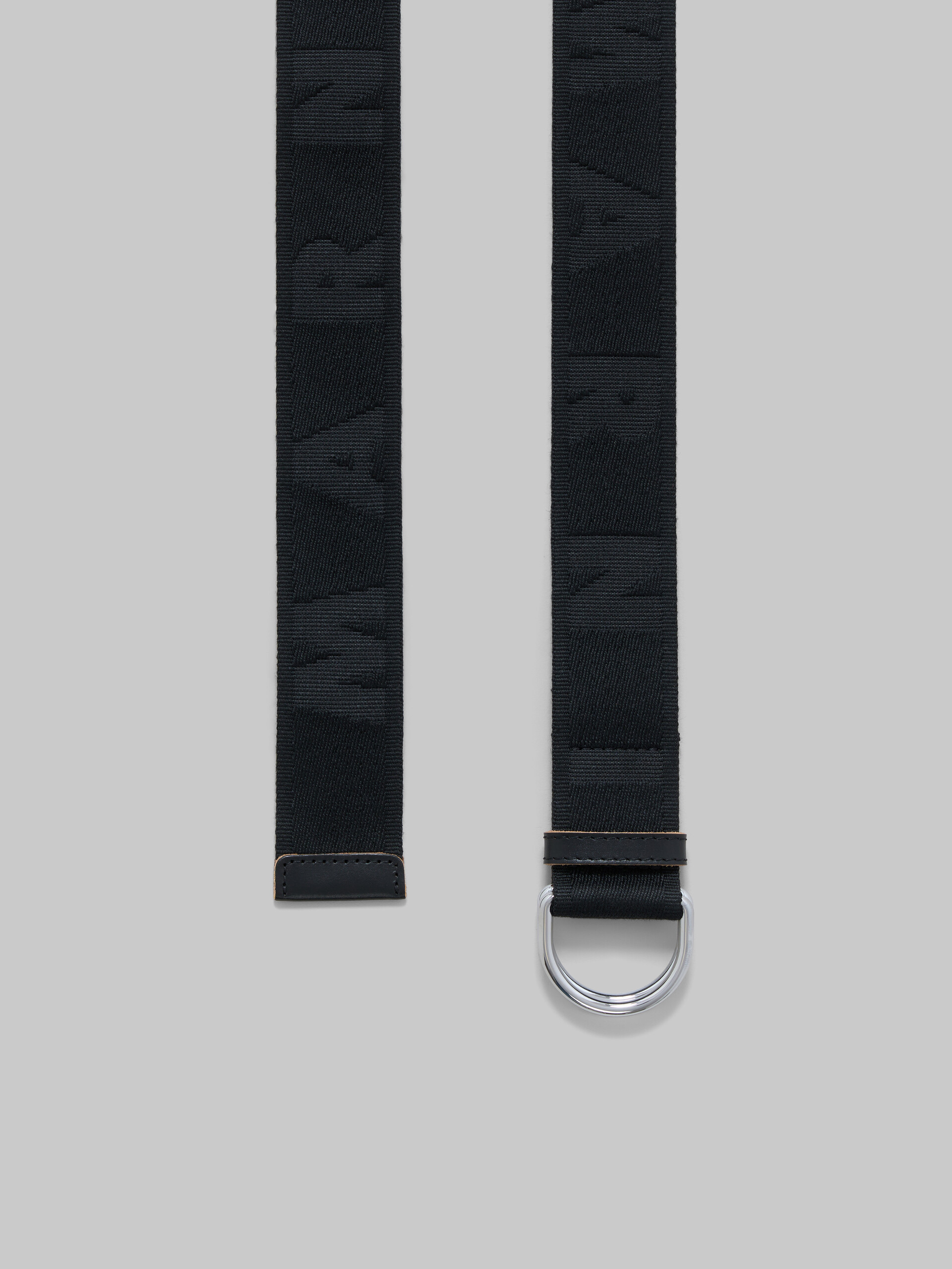 Black logo tape belt - Belts - Image 3