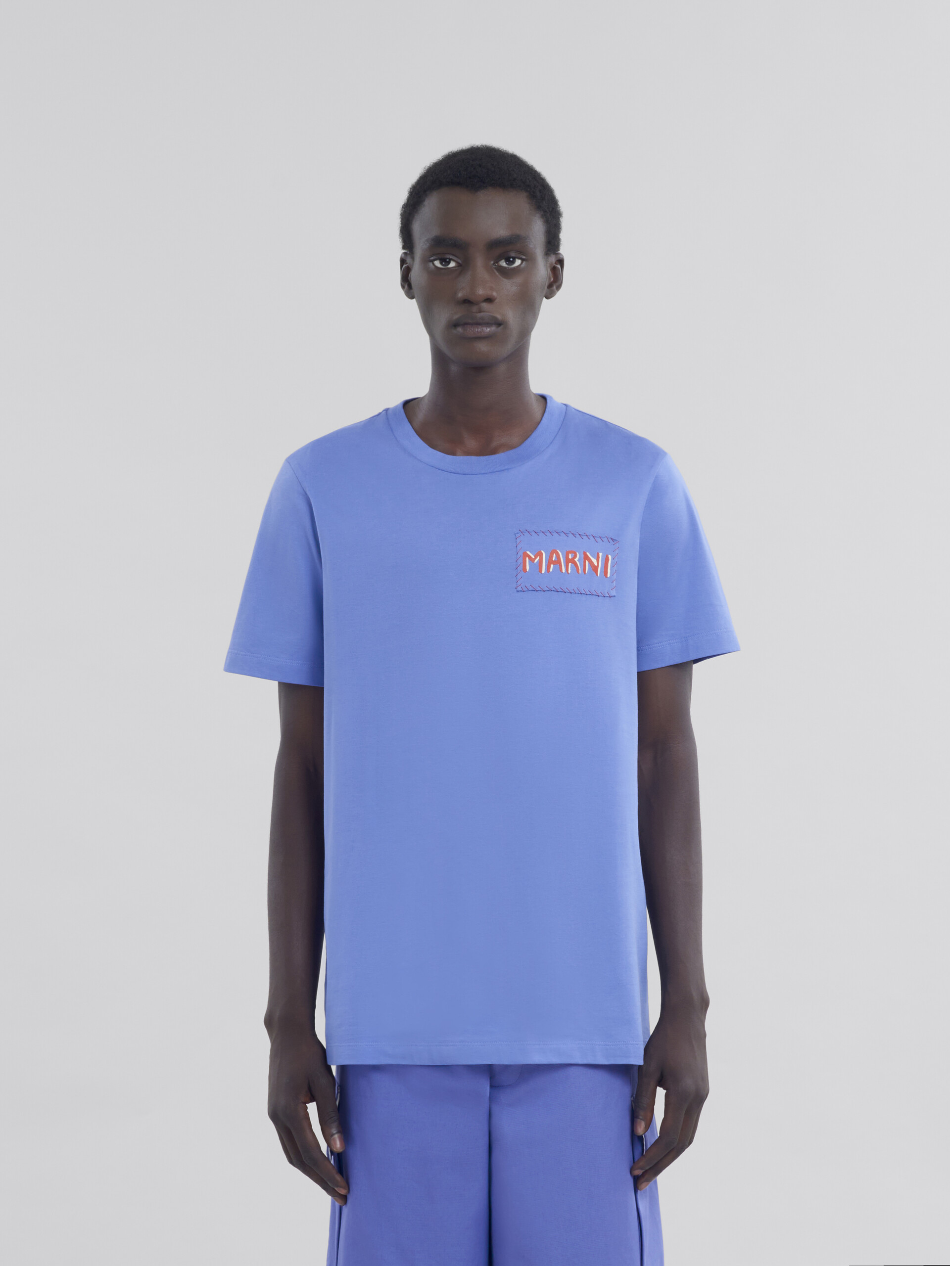 Indigo crew neck T-shirt - Shirts - Image 2