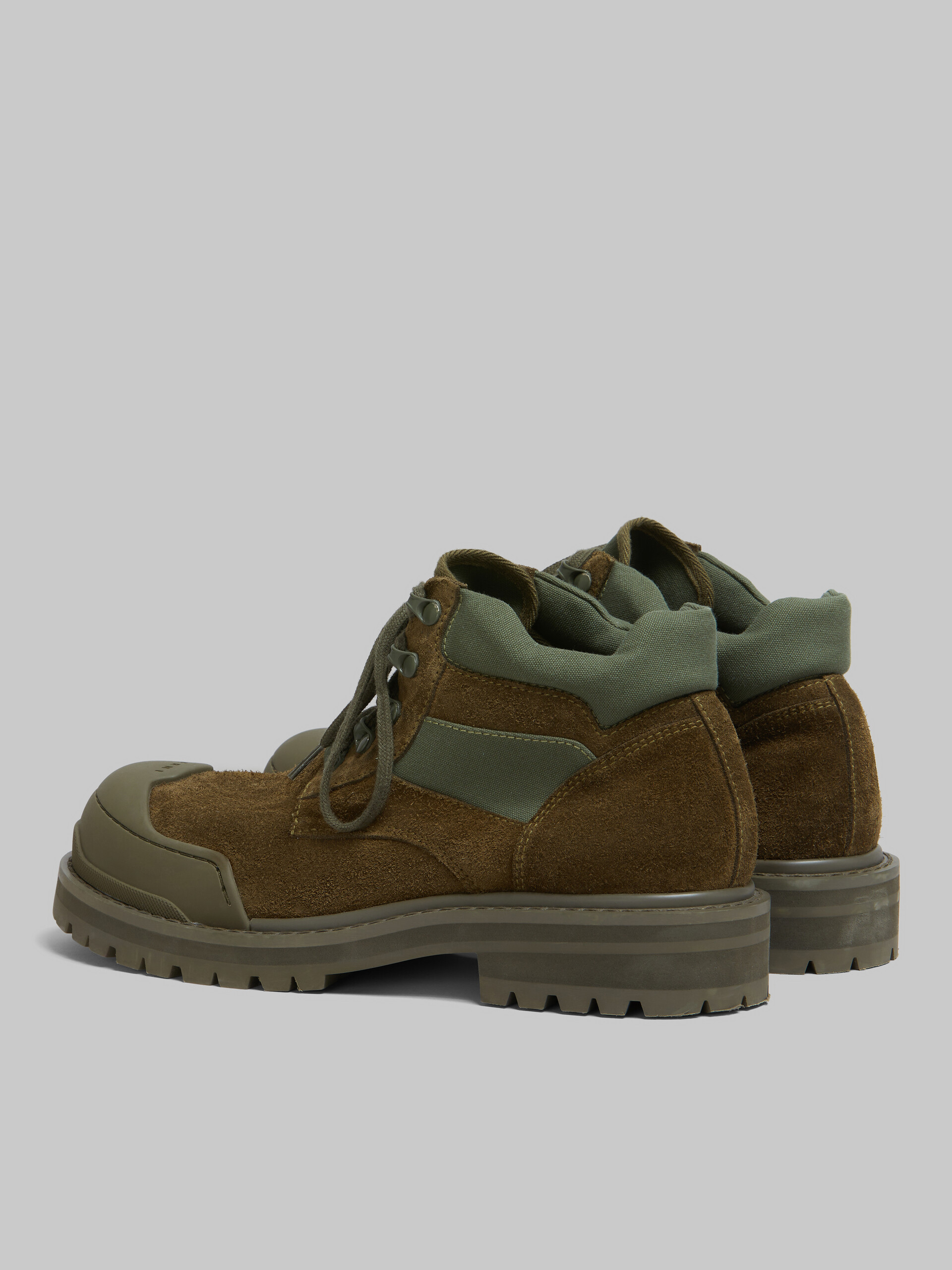 그린 스웨이드 Patchy 컴뱃 부츠 - Boots - Image 3