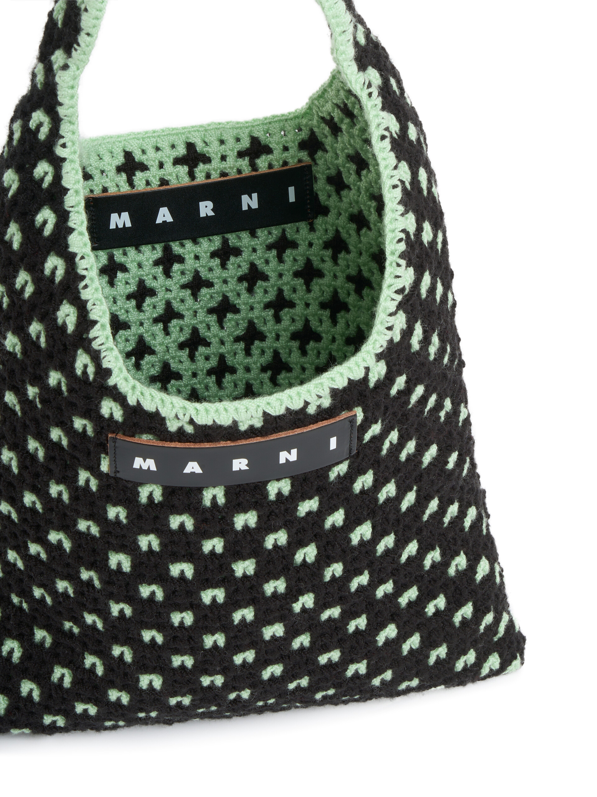 レッド MARNI MARKET リバーシブルニットバッグ - ショッピングバッグ - Image 4