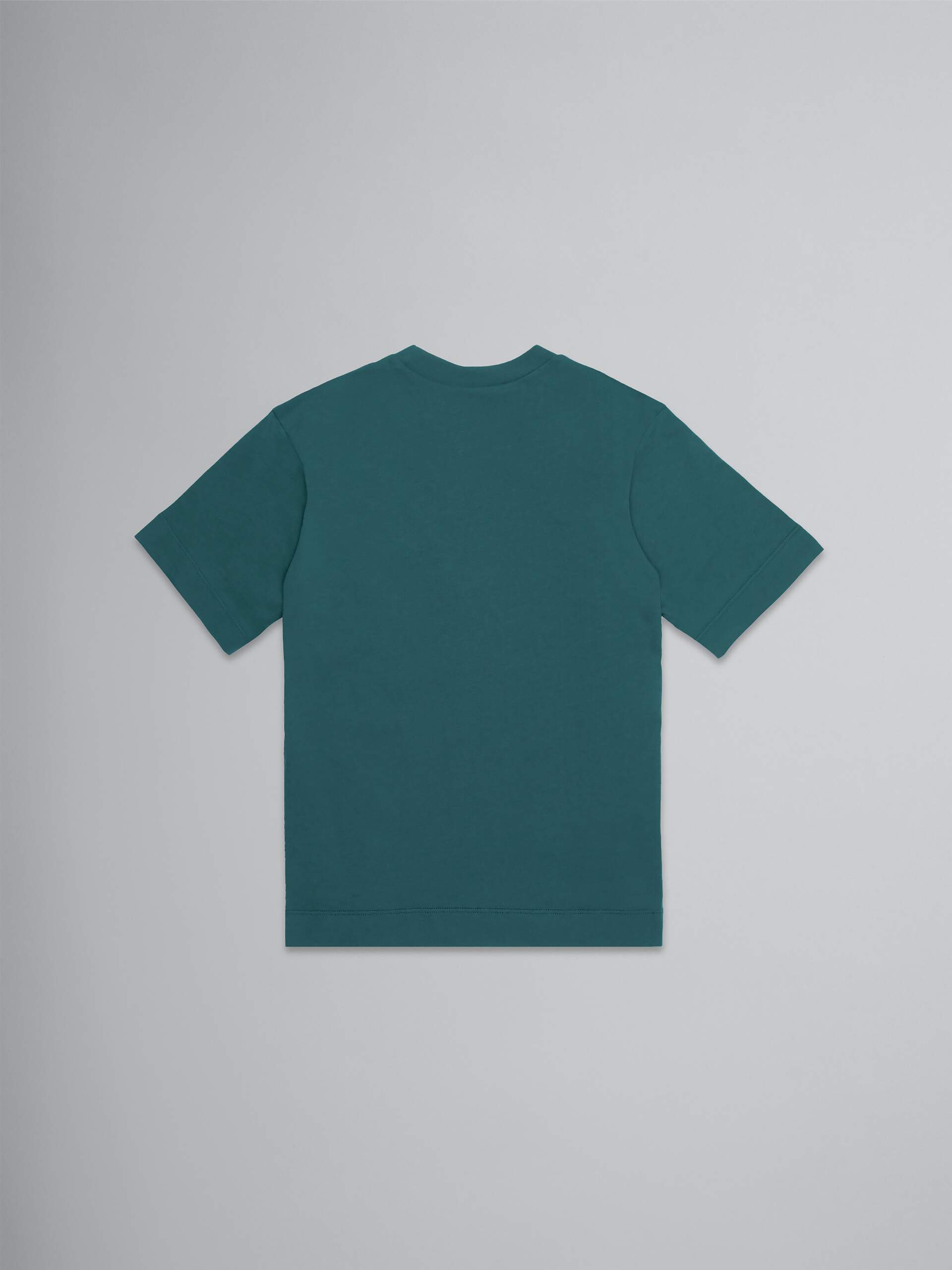 ブルー ジャージー製Tシャツ - Tシャツ - Image 2