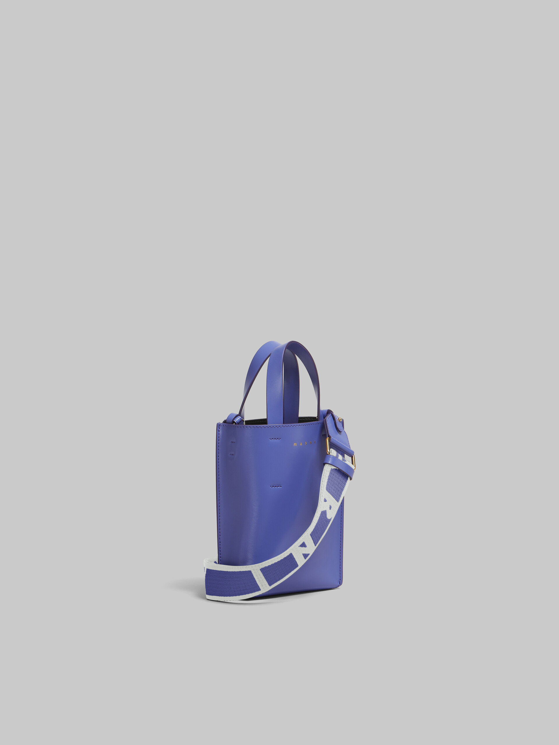 Sac nano MUSEO en cuir bleu clair - Sacs cabas - Image 6