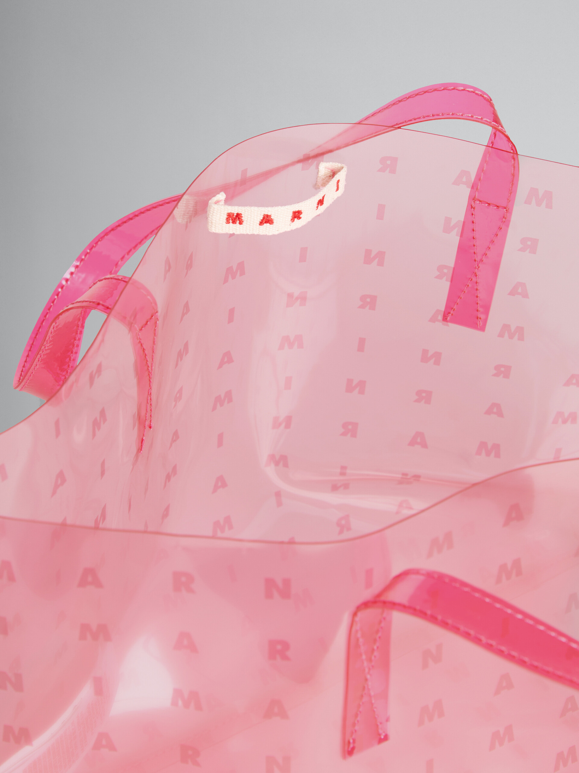 Rosa Tasche mit ganzflächigem Logo-Print - Tasche - Image 4