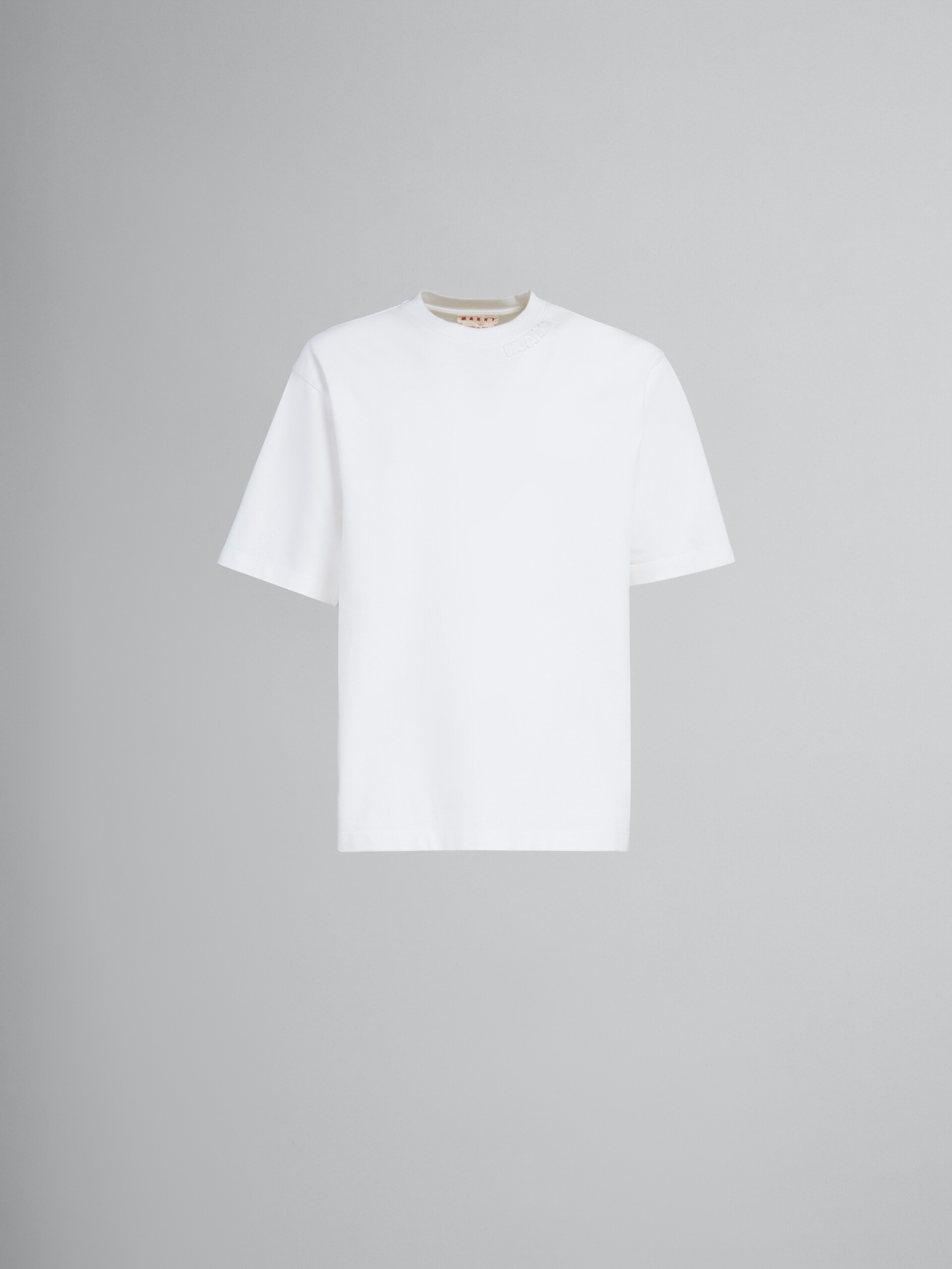 Camiseta oversize azul de algodón ecológico con parches Marni - Camisetas - Image 1
