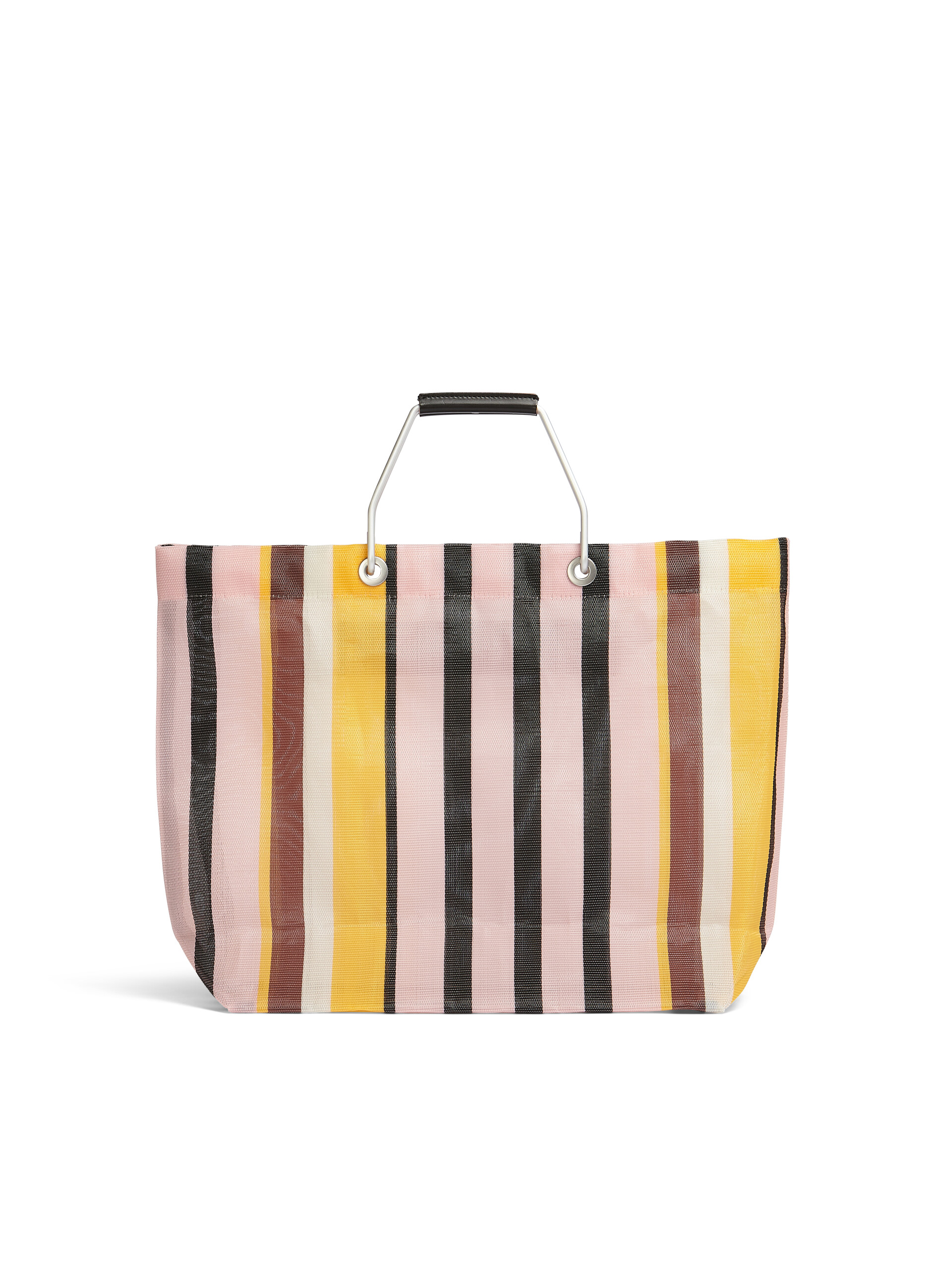 イリュージョンブルー MARNI MARKET STRIPE BAG - Shopping Bags - Image 3