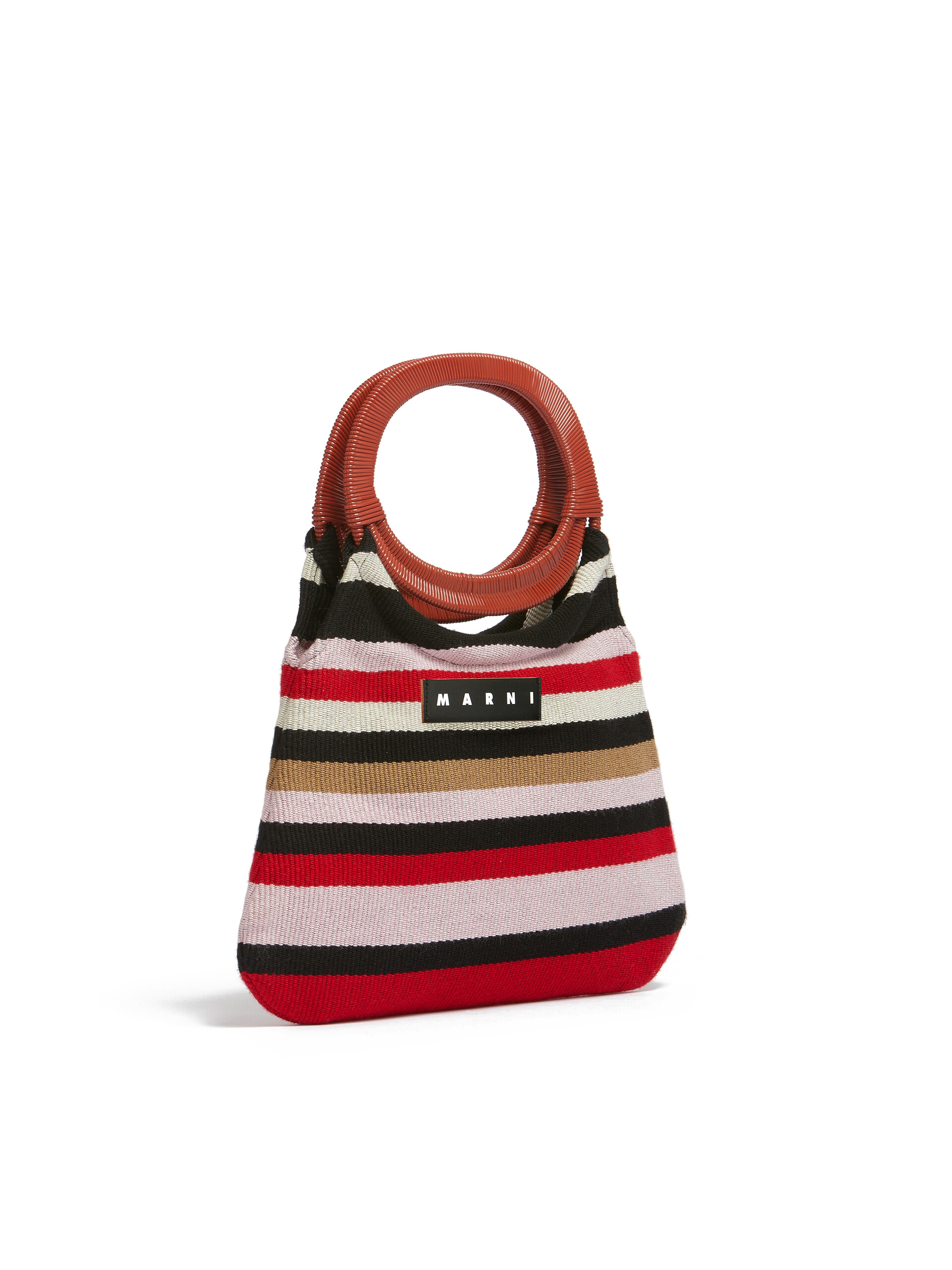 Borsa MARNI MARKET in cotone rigato multicolor - Borse - Image 2