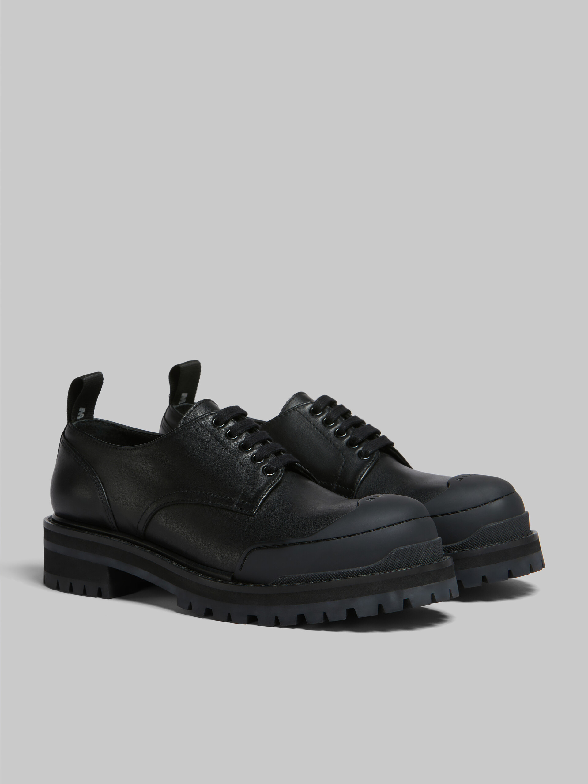 Chaussures derby Dada Army en cuir noir - Chaussures à Lacets - Image 2