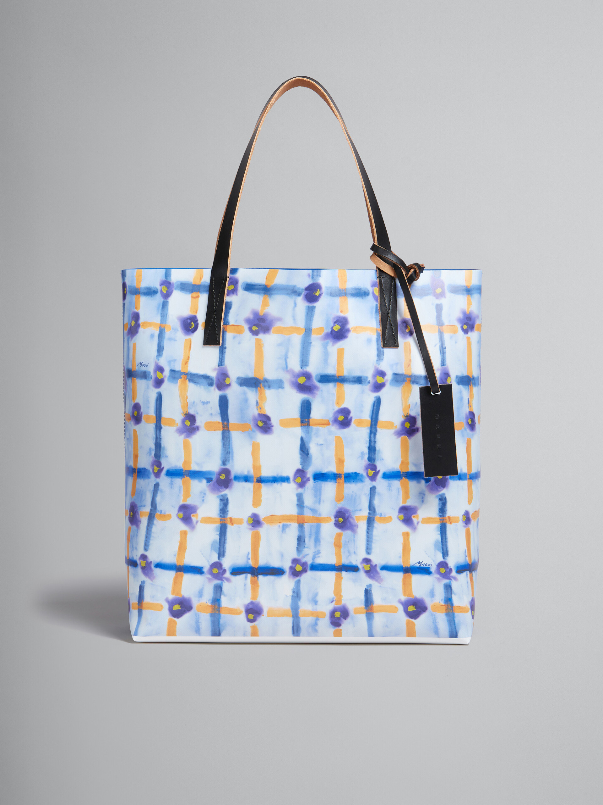 Bolso tote azul con estampado Saraband - Bolsos shopper - Image 1