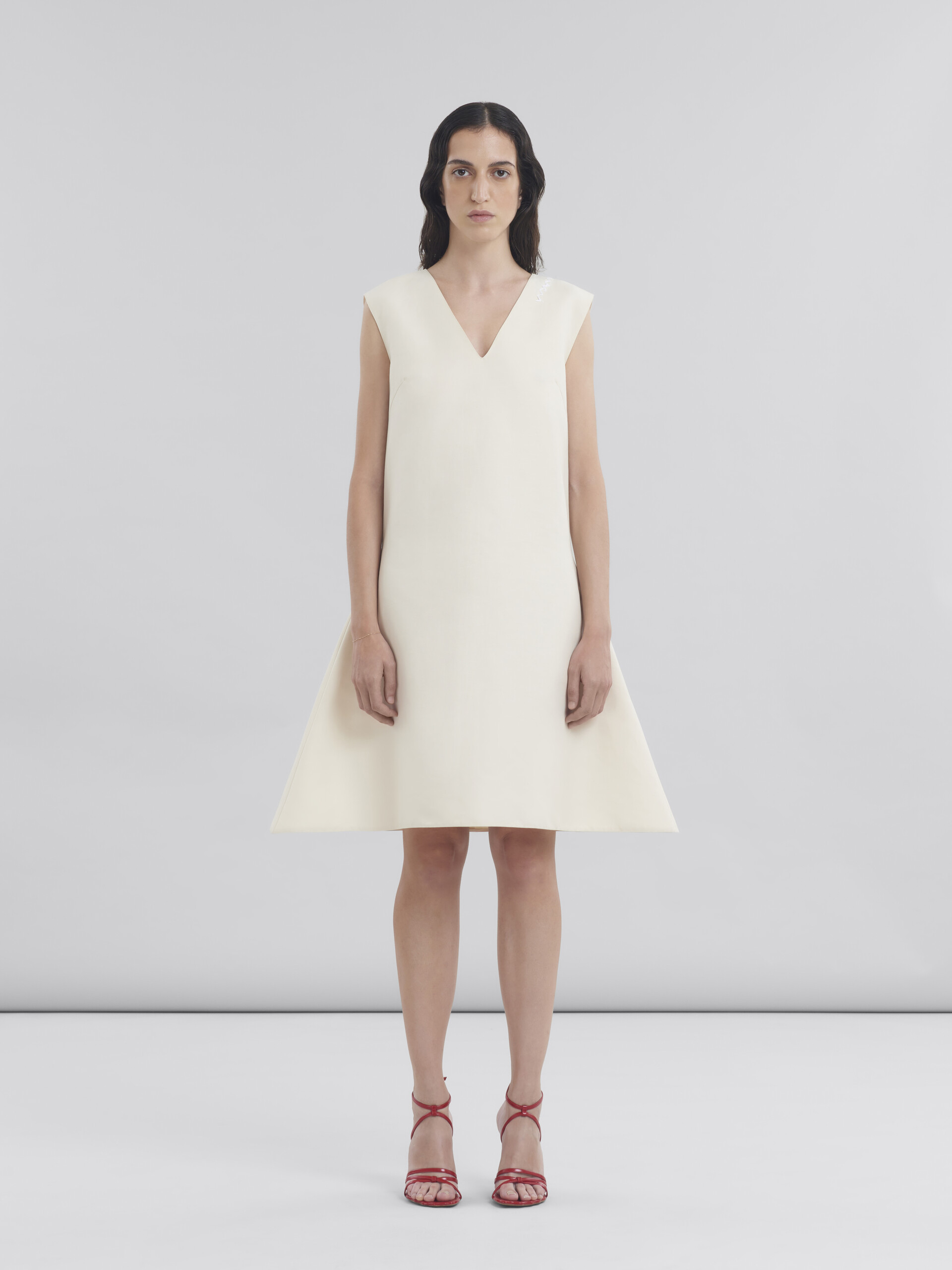 Loose fit cotton dress with Marni Symbol - Dresses - Image 2