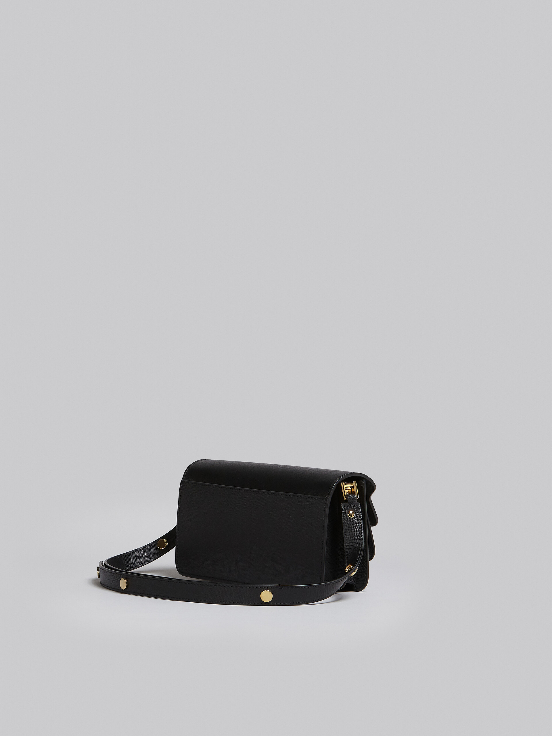 Trunk Bag E/W in white saffiano leather - Shoulder Bag - Image 3