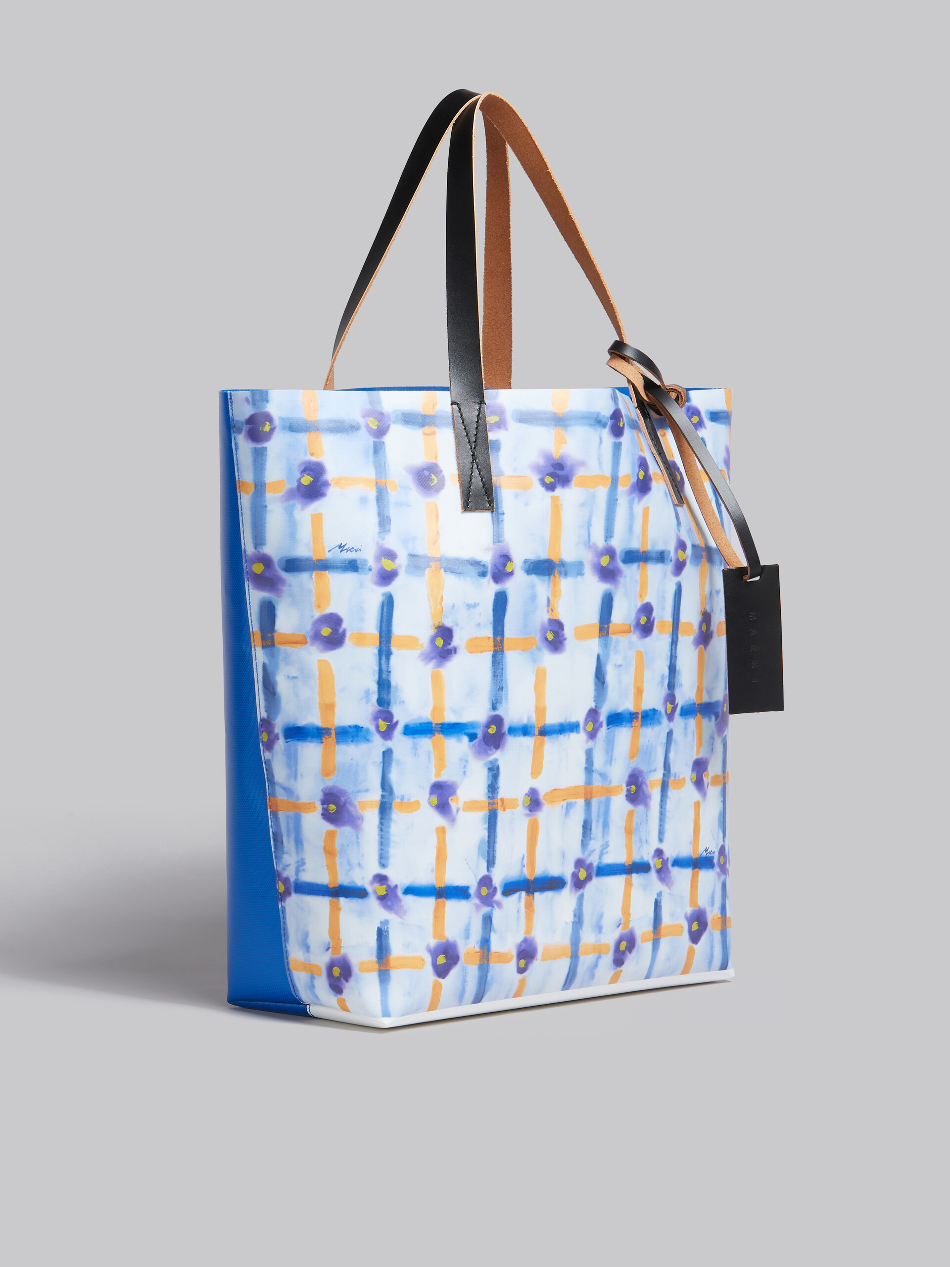 Tote Bag con stampa Saraband blu - Borse shopping - Image 5