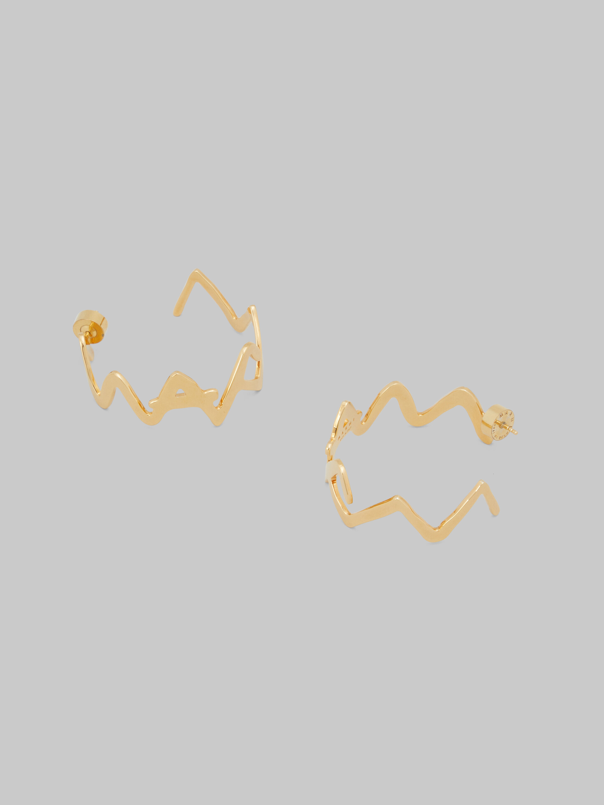 Palladium metal Marni Symbol earrings - Earrings - Image 4