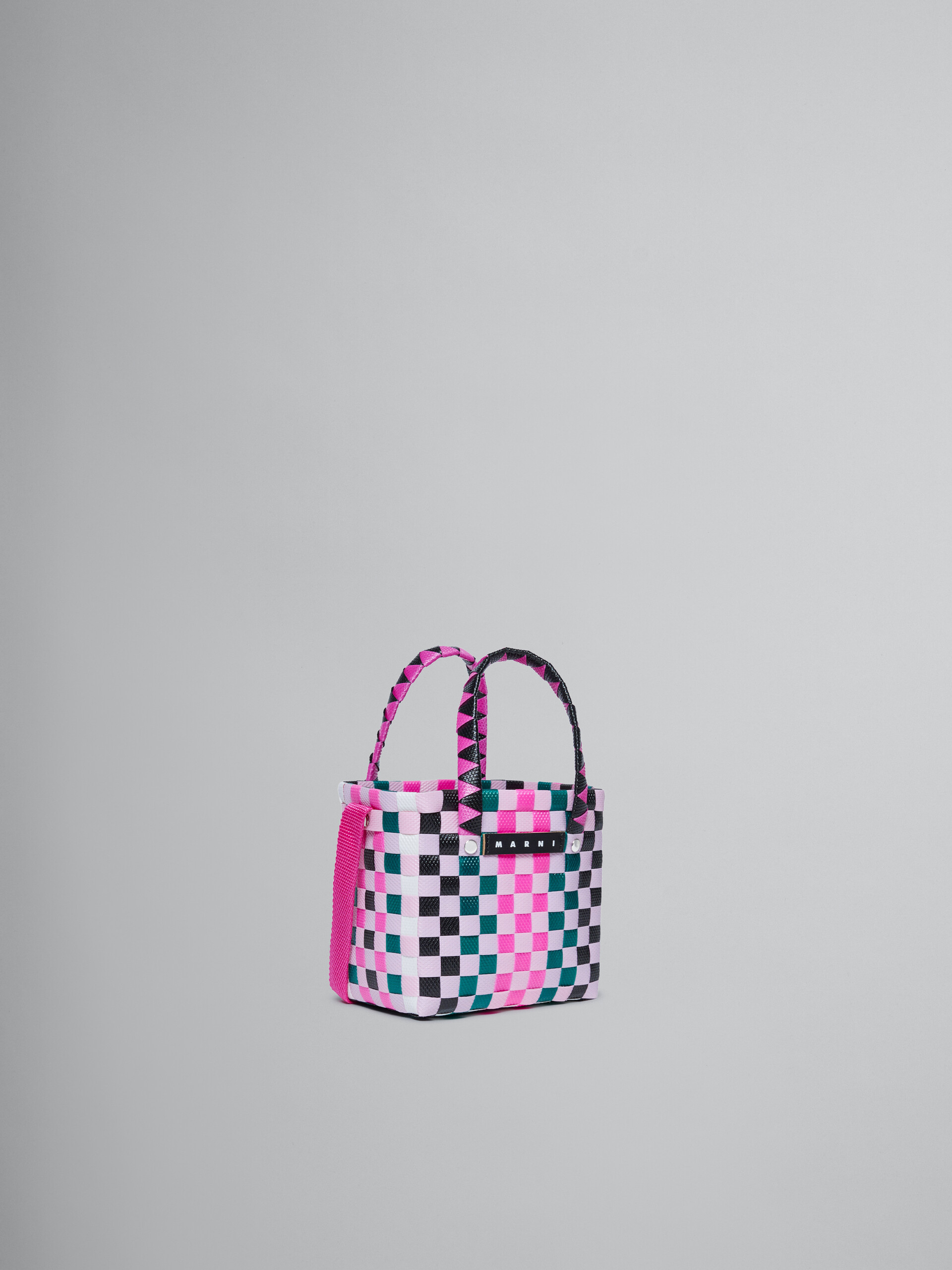 Multicolor woven micro basket bag - Bags - Image 3