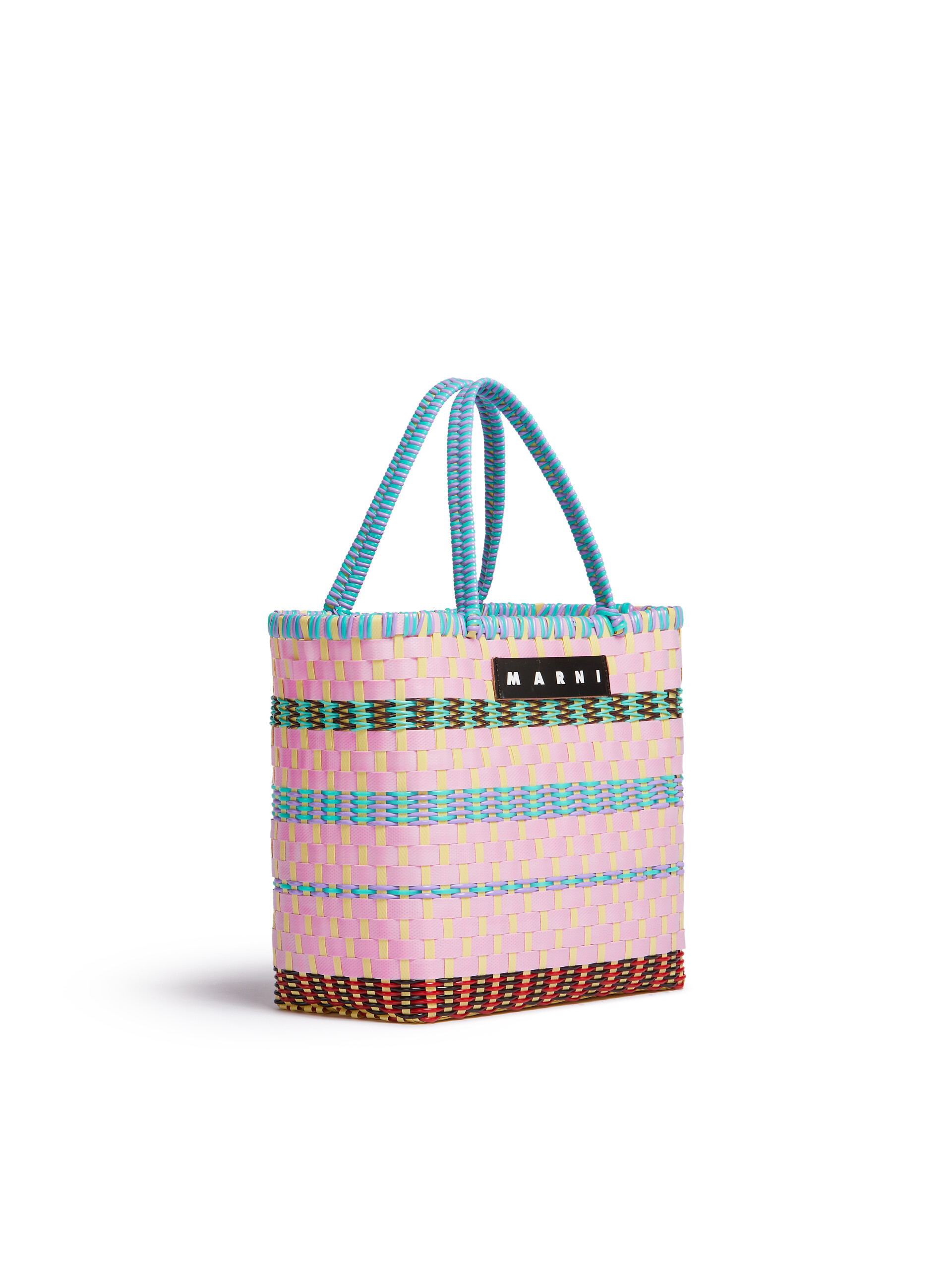 Light pink MARNI MARKET RETRO BASKET bag - Shopping Bags - Image 2