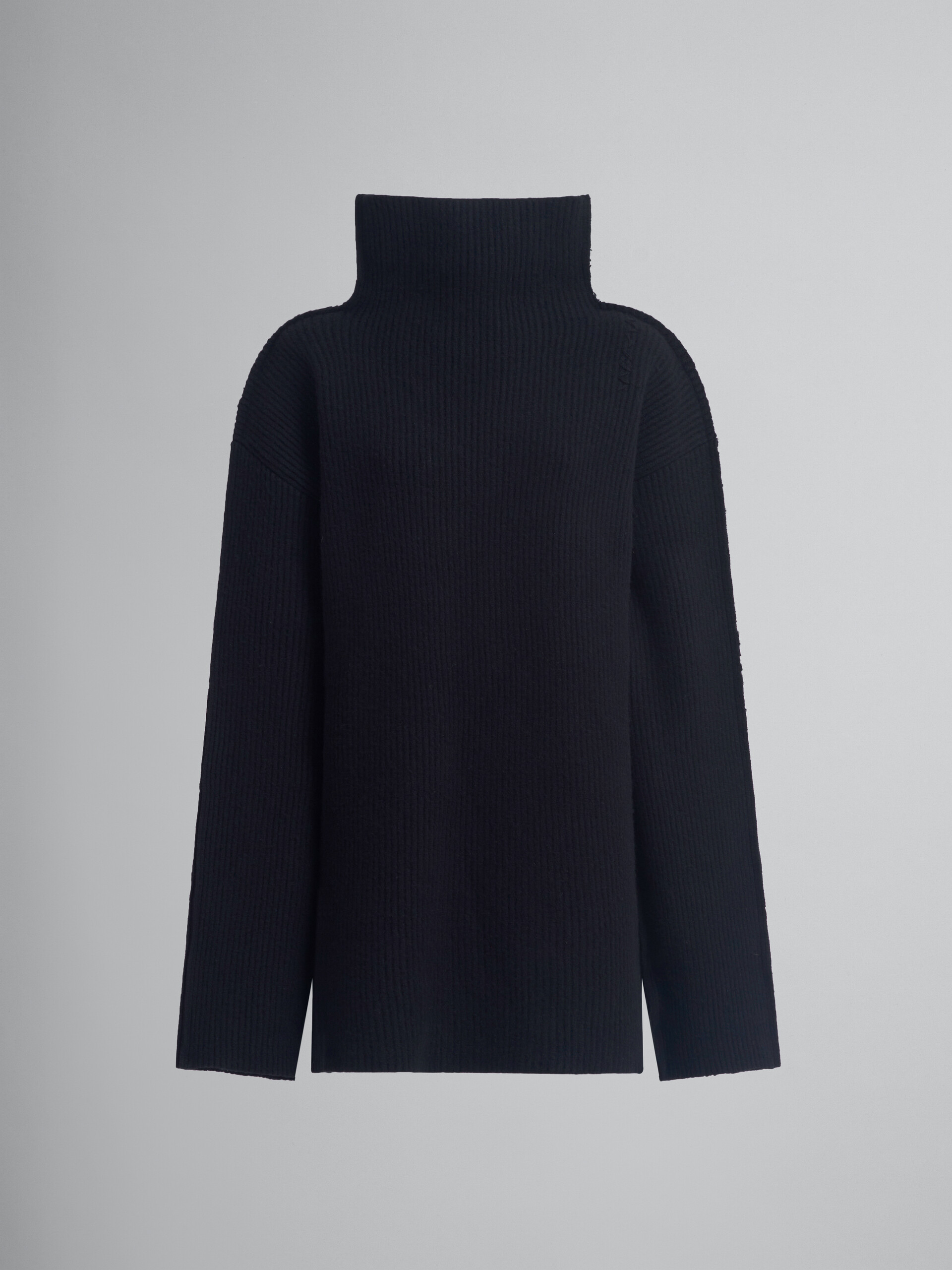 Pullover in lana nera - Pullover - Image 1