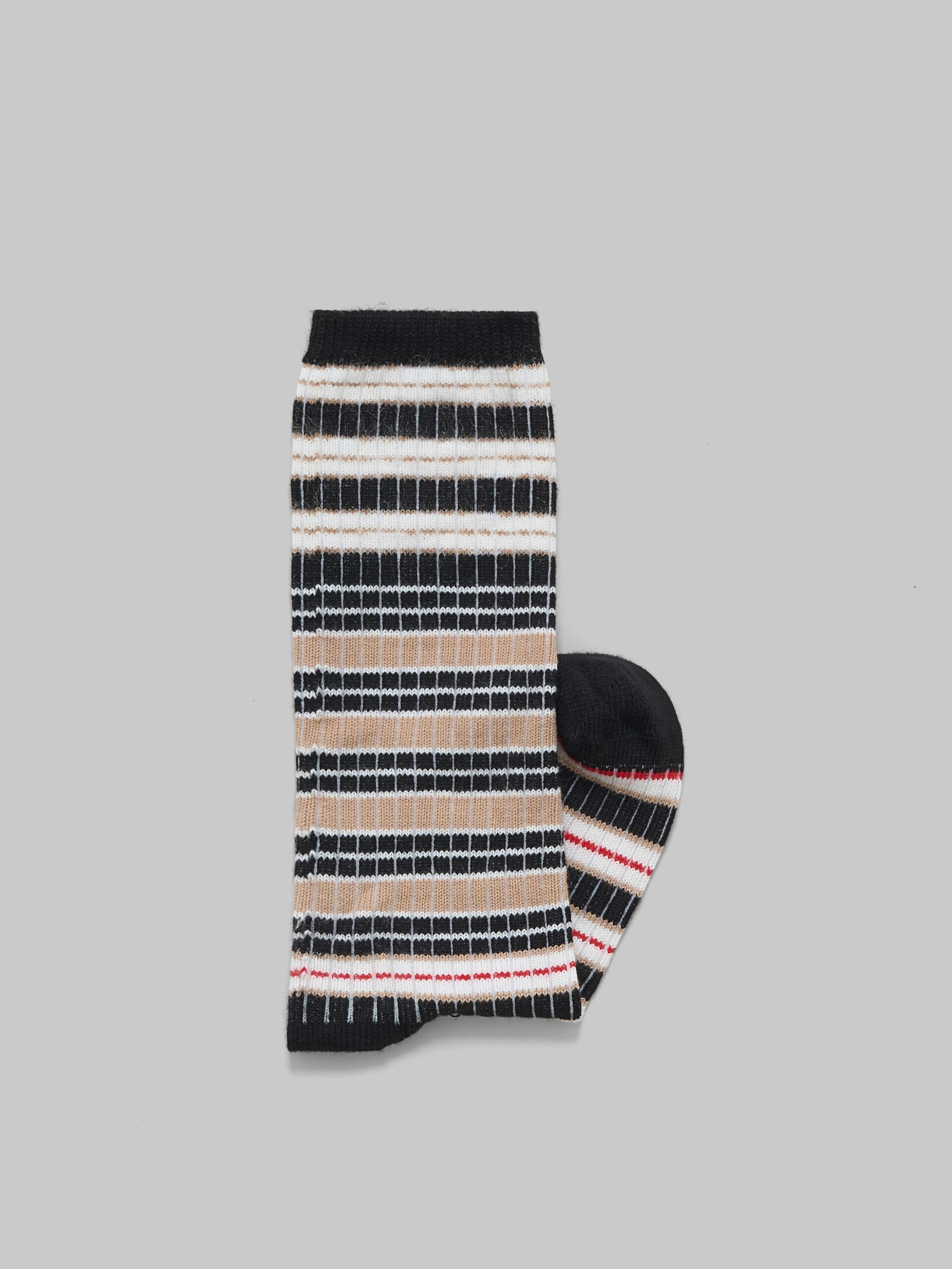 Light blue striped cotton socks - Socks - Image 2