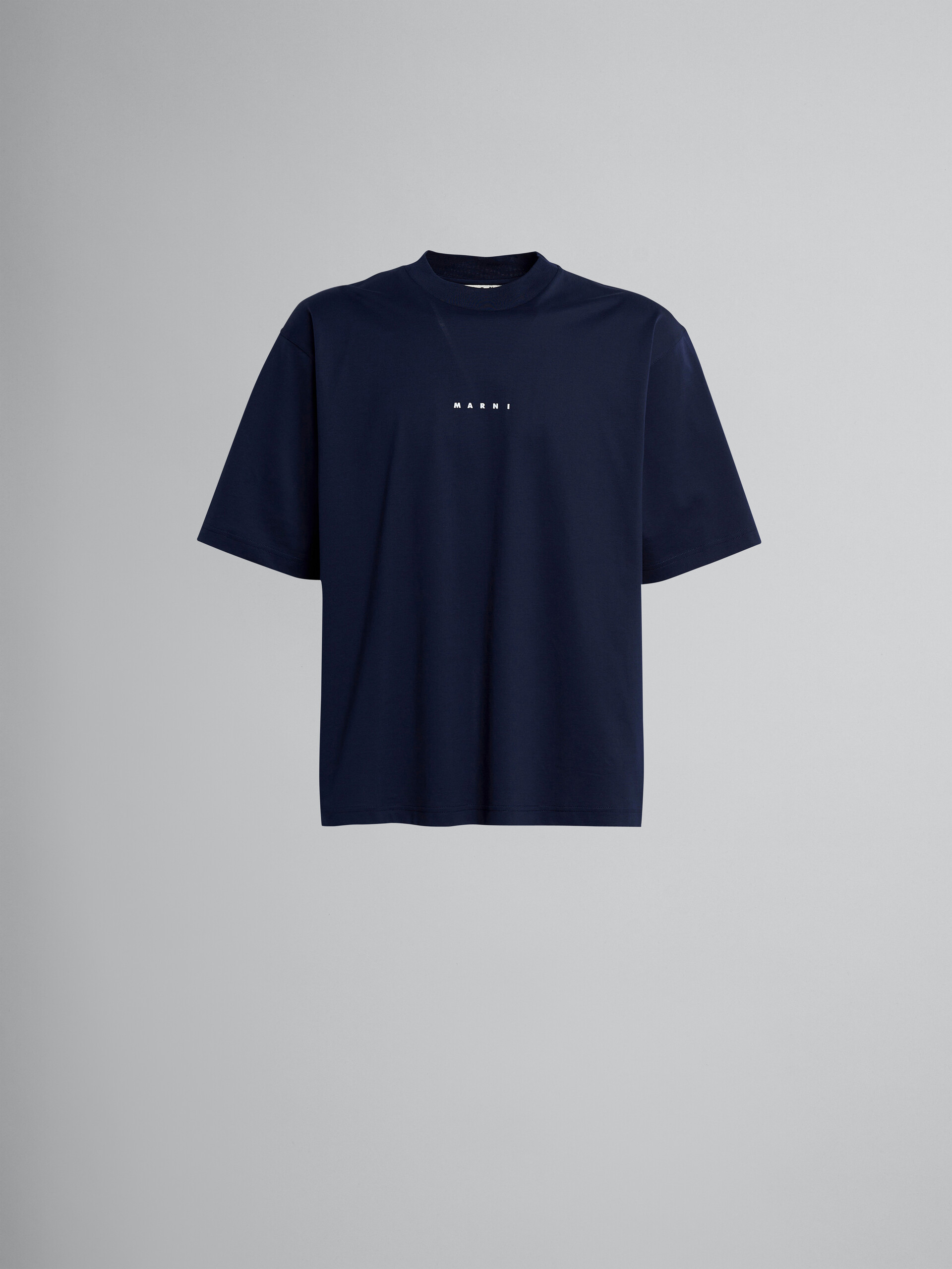T-shirt logo in cotone nero - T-shirt - Image 1
