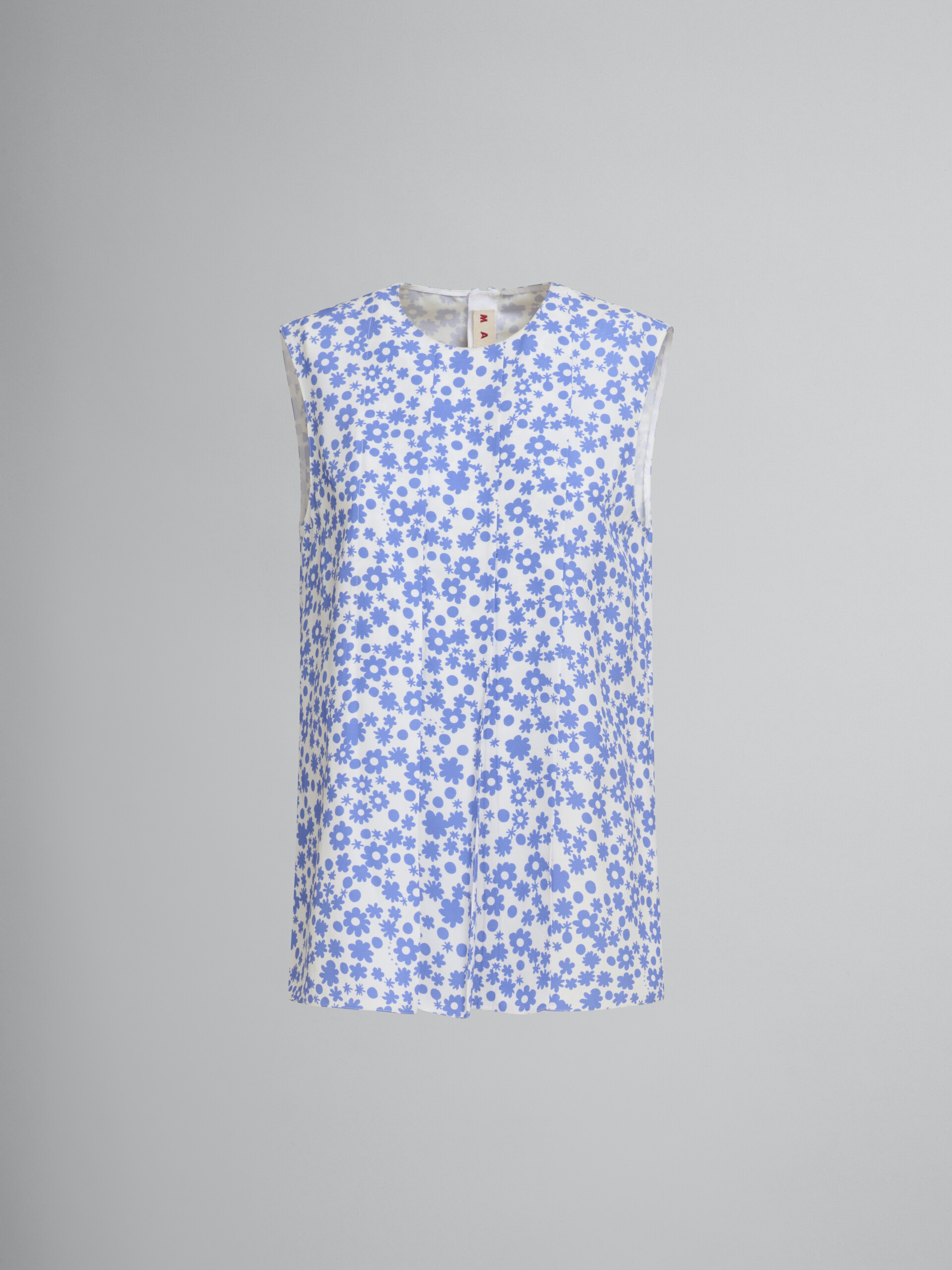 Light blue and white Pop Fields sleeveless top - Shirts - Image 1