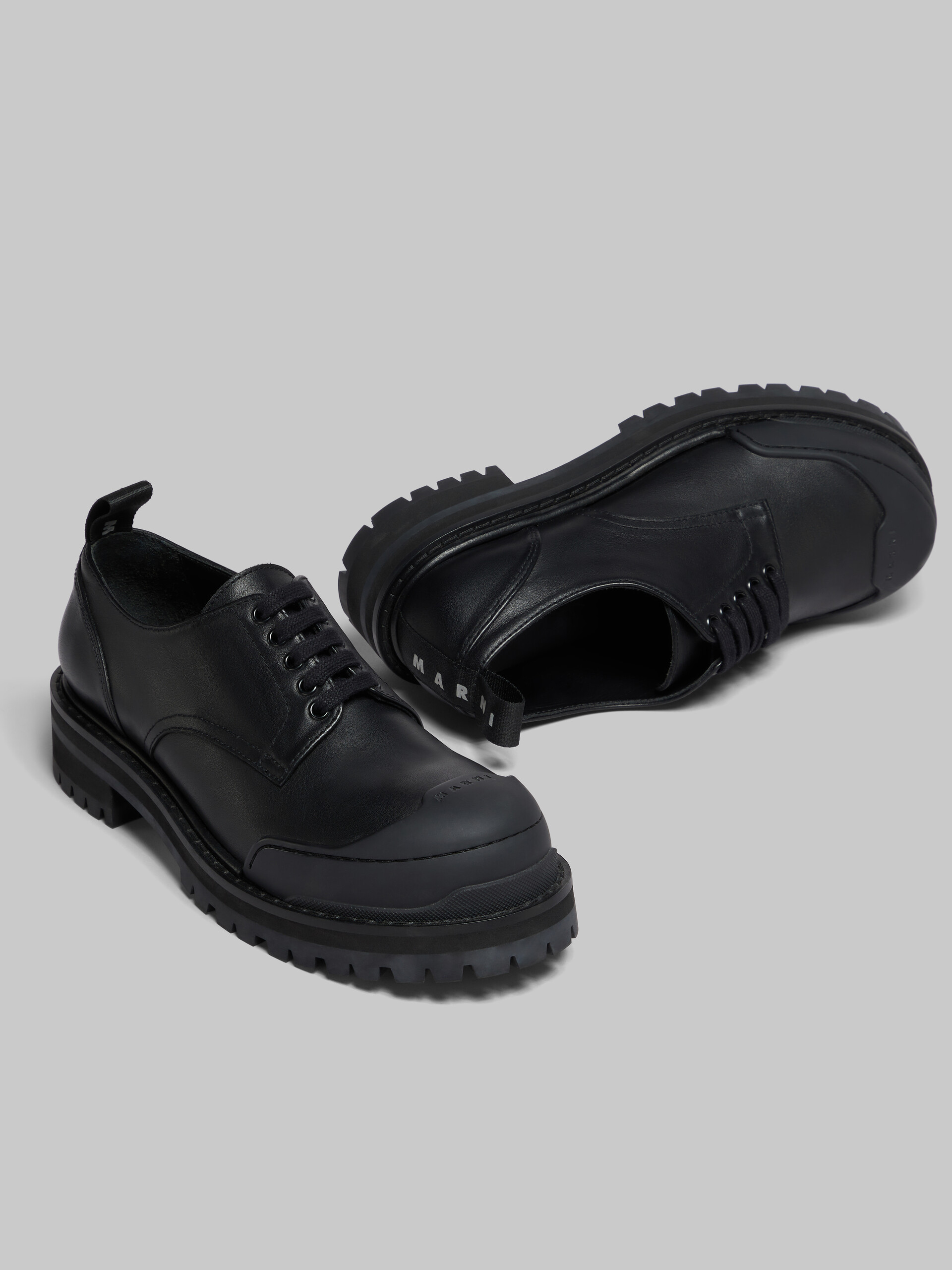 Chaussures derby Dada Army en cuir noir - Chaussures à Lacets - Image 4