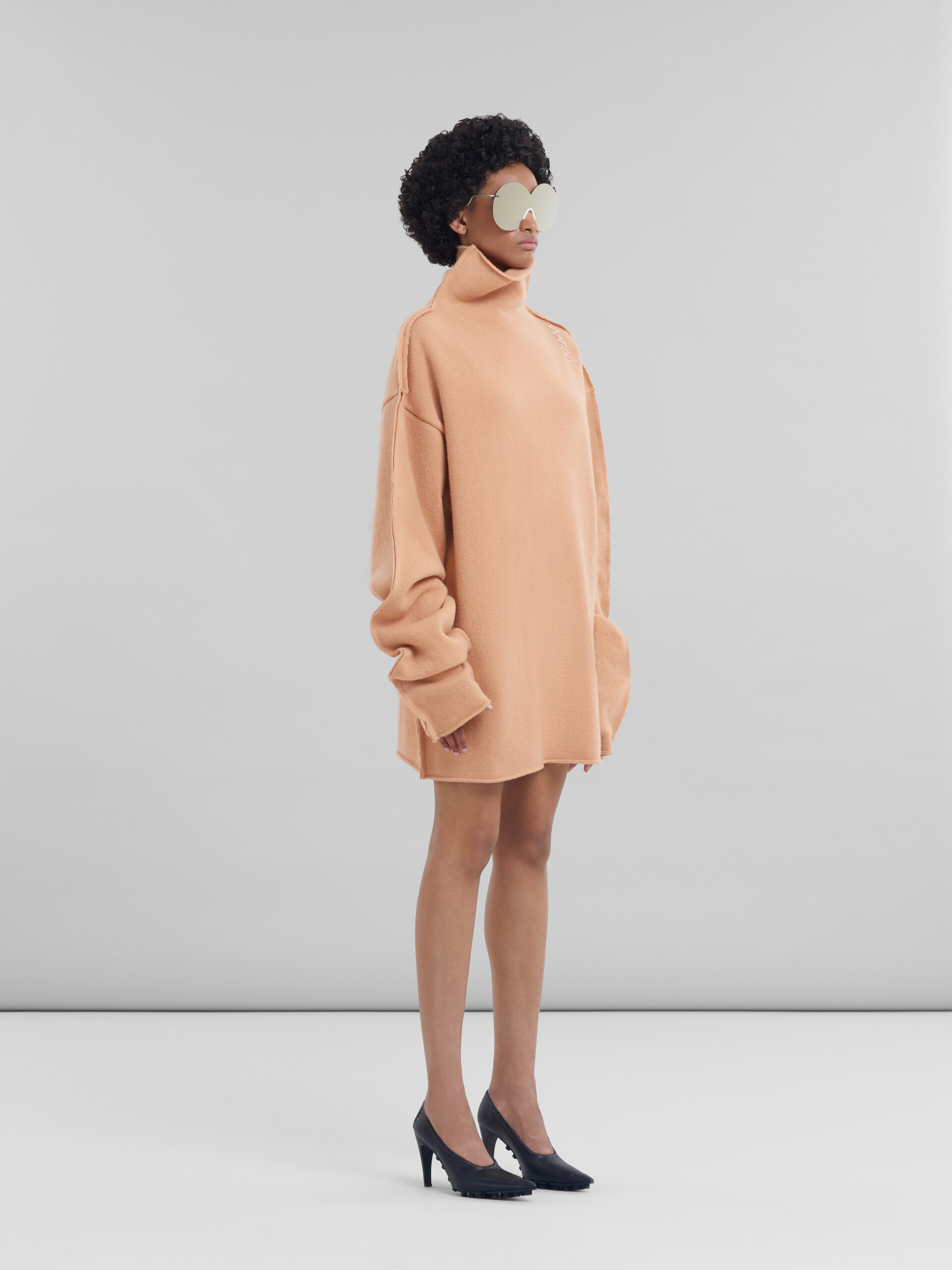 Pullover in lana rosa pesca - Pullover - Image 5