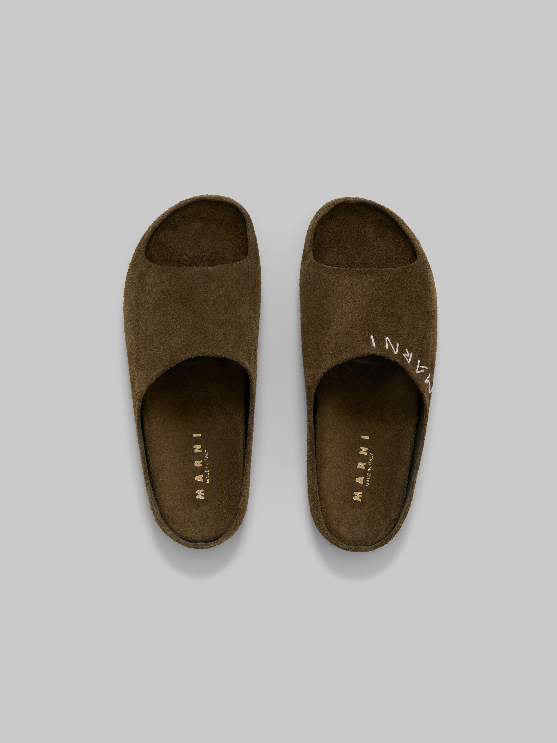 Lilac suede Fusslide sandal - Sandals - Image 4