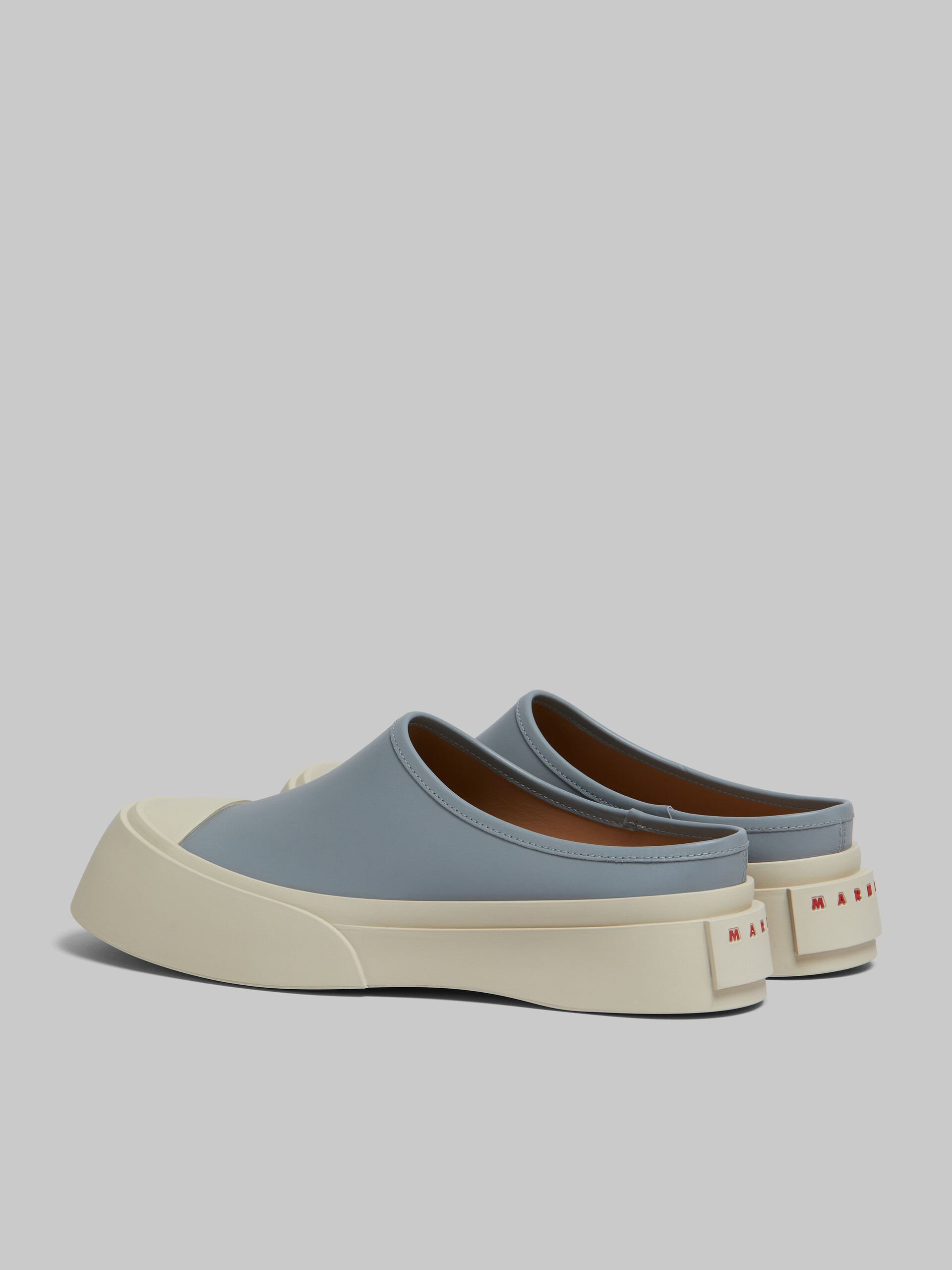 Grey leather Pablo sabot - Sneakers - Image 3