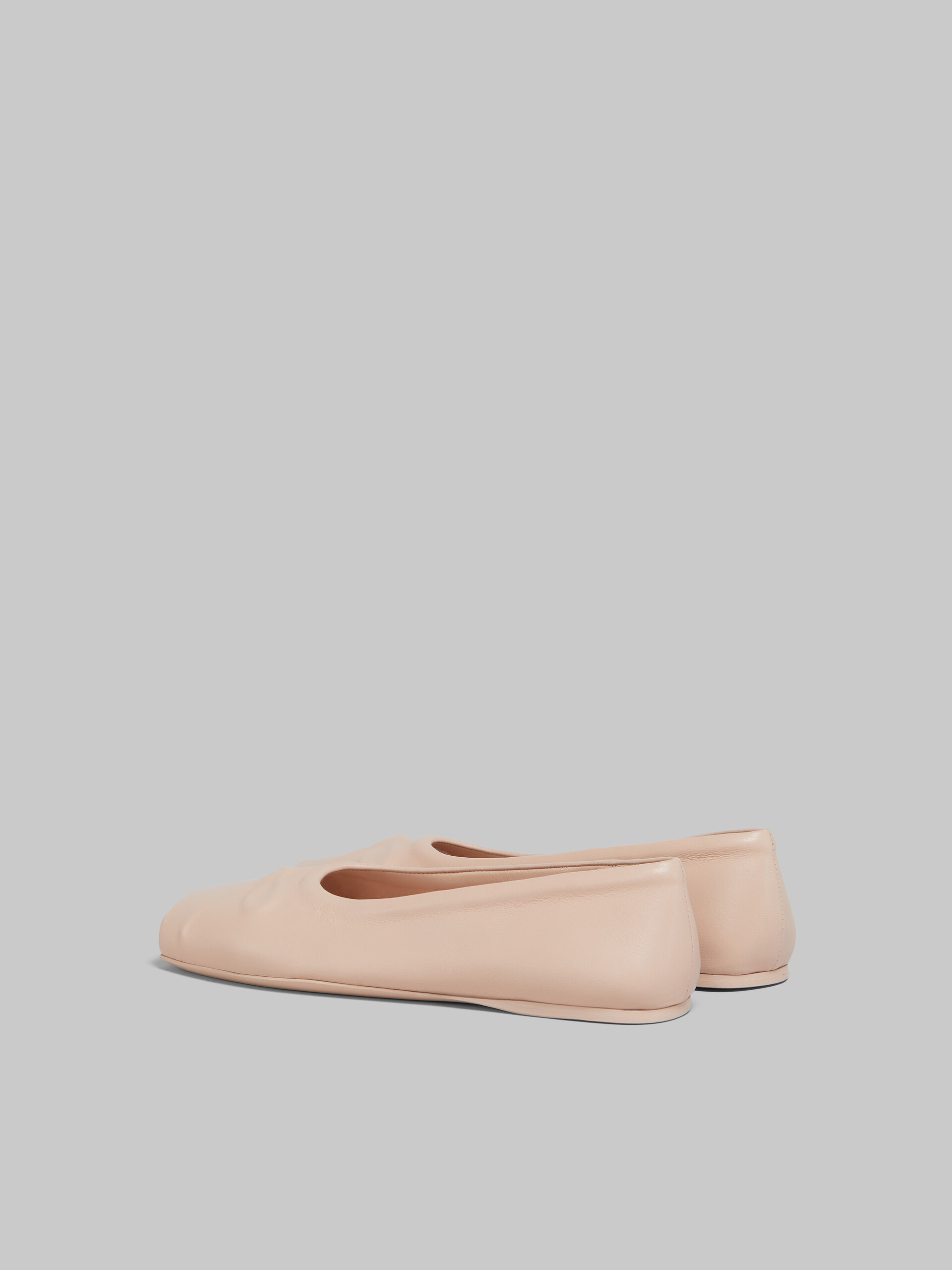 Pink nappa leather seamless Little Bow ballet flat - Ballet Shoes - Image 3