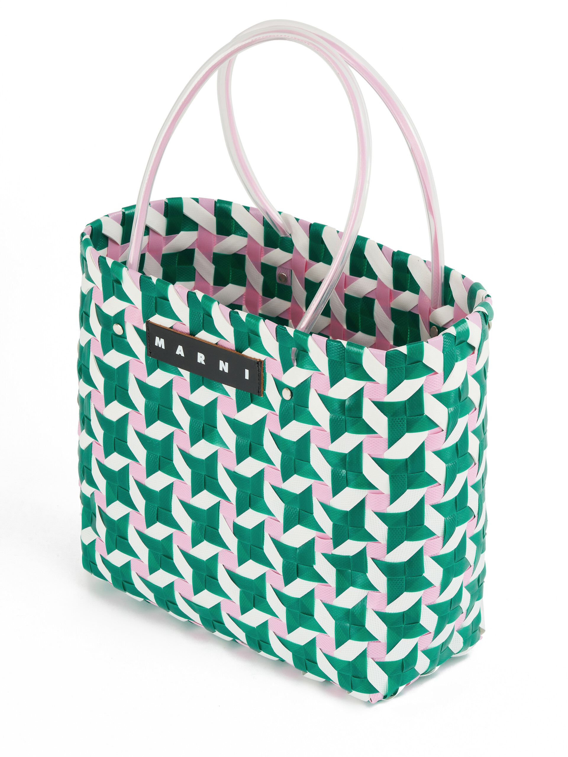 Pink star MARNI MARKET MEDIUM BASKET Bag - Shopping Bags - Image 4
