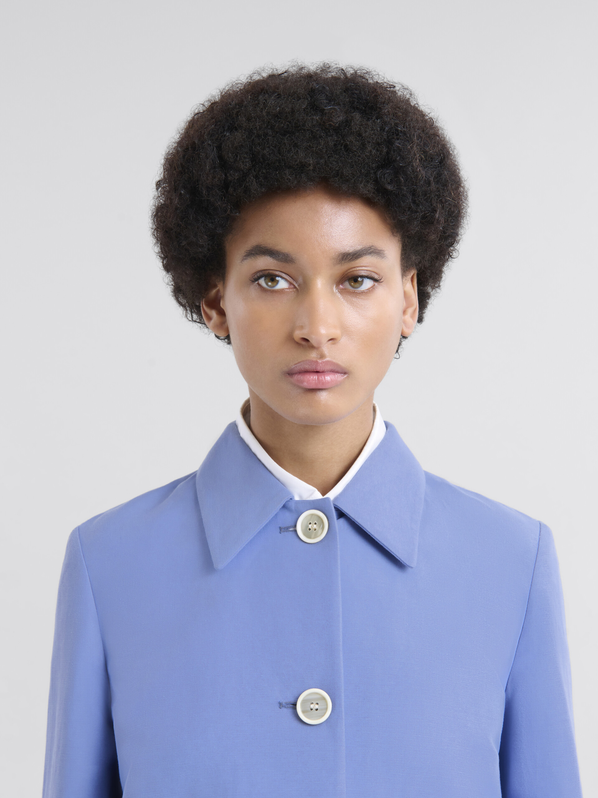 Indigo cotton jacket with Marni Symbol - Jackets - Image 4