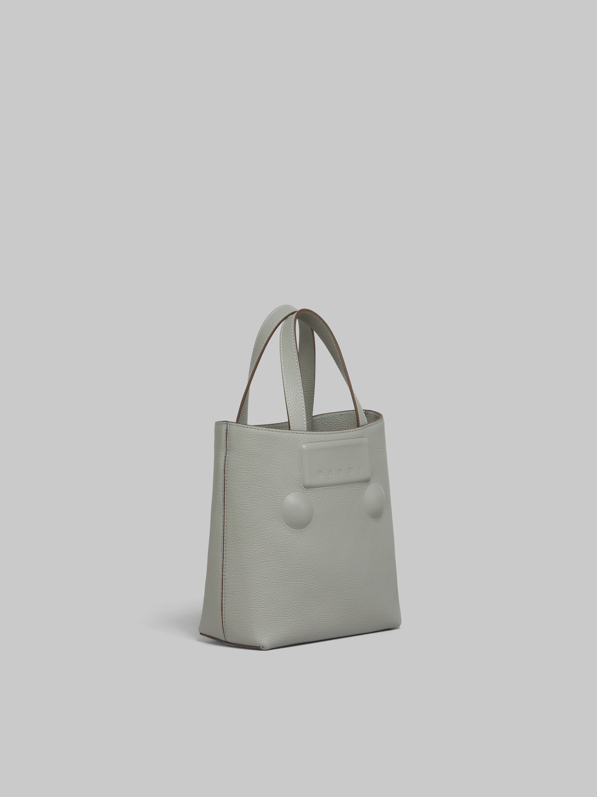 Grey leather Trunkaroo Embossed small Bag - Shopping Bags - Image 6